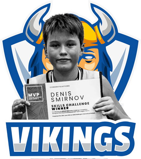 vikings player holding a certificate